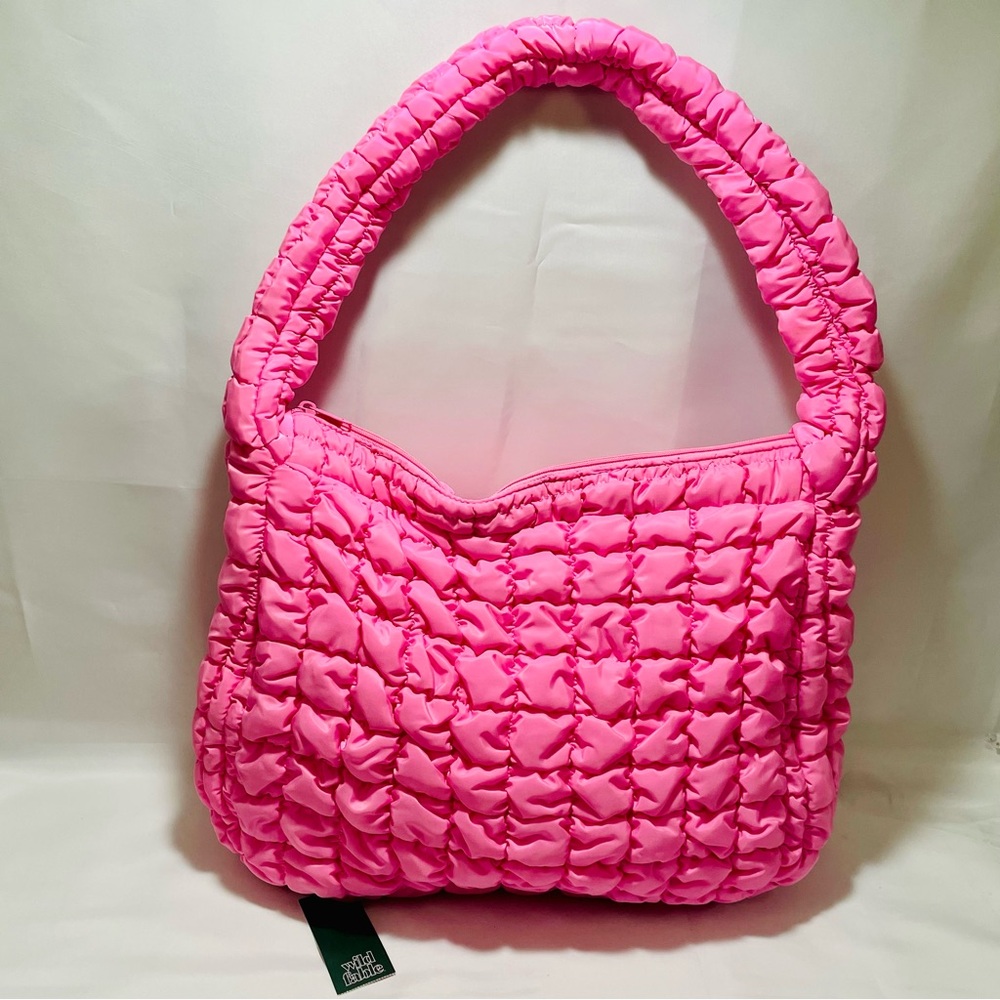 💖Breast CA Awareness Set💖Large Puffer Bag, Denim Bling Cap, BagCharm, Angel Soap - Picture 7 of 13